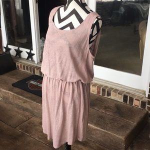 Blush linen sundress